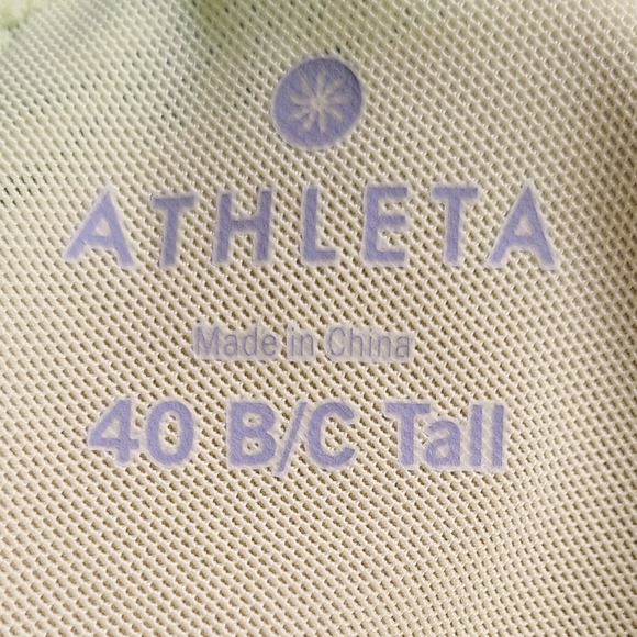 Athleta Sara Bra Cup Halter Tankini in Fiji Green, Sz. 40B/C TALL - Picture 8 of 8